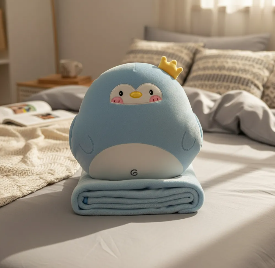 PELUCHE CON COBIJA REGALO NIÑOS NAVIDAD DISEÑO